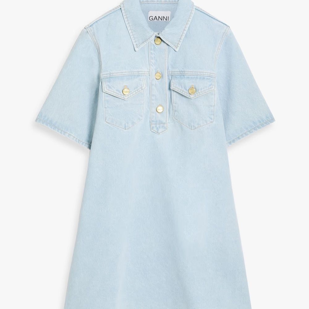 Ganni Denim Shirt Dress